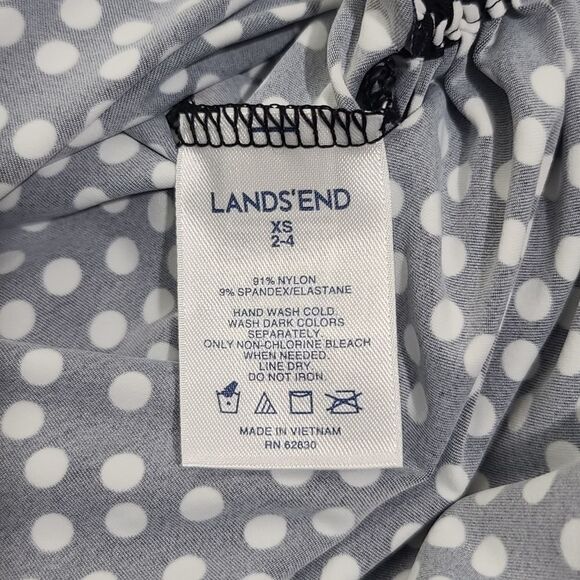 Lands'end Black and White Polka dot  Blouse - Picture 10 of 10